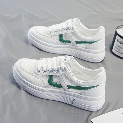 Ikdienas sieviešu kedas ar biezām zolēm - divu krāsu