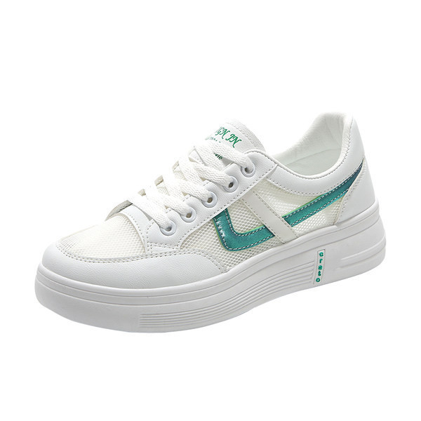 Ikdienas sieviešu kedas ar biezām zolēm - divu krāsu