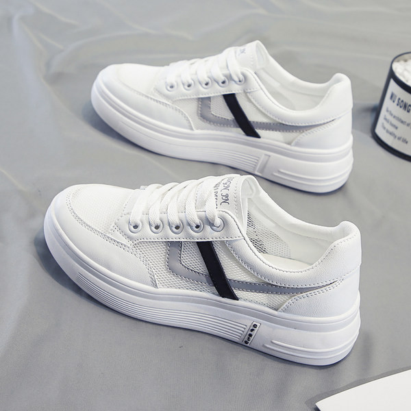 Ikdienas sieviešu kedas ar biezām zolēm - divu krāsu