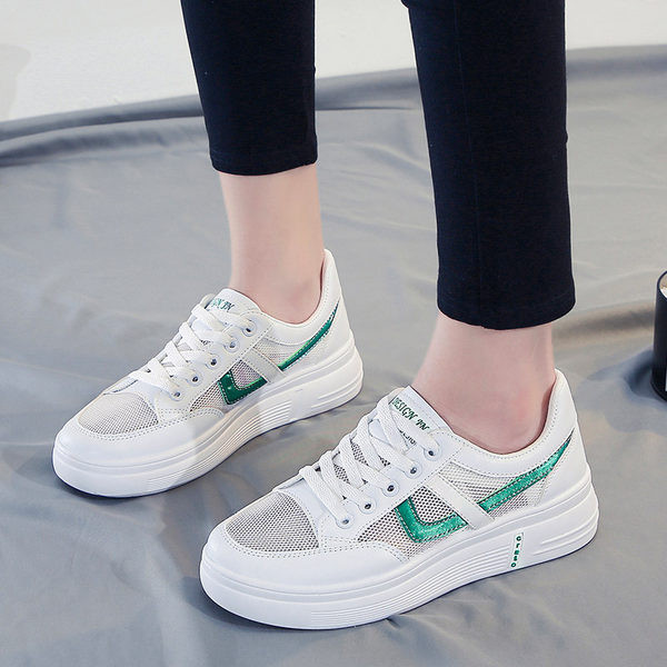 Ikdienas sieviešu kedas ar biezām zolēm - divu krāsu