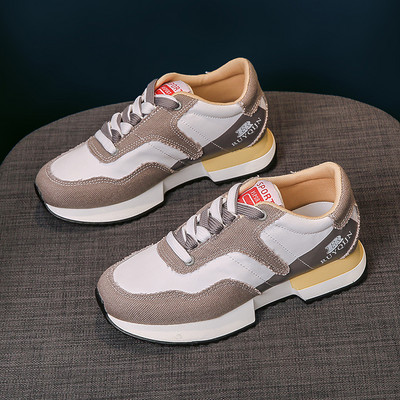 Värvilised naiste lõuendist tossud lameda tallaga