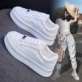 Uus valge paksu tallaga naiste tossude mudel