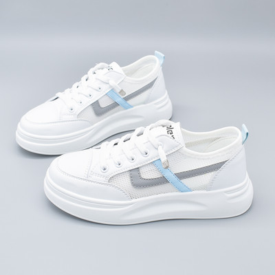 Γυναικεία casual πάνινα παπούτσια με ψηλή σόλα από αναπνεύσιμο ύφασμα