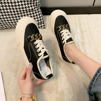 Sieviešu audekla kedas ar metāla ķēdīti