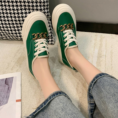 Sieviešu audekla kedas ar metāla ķēdīti