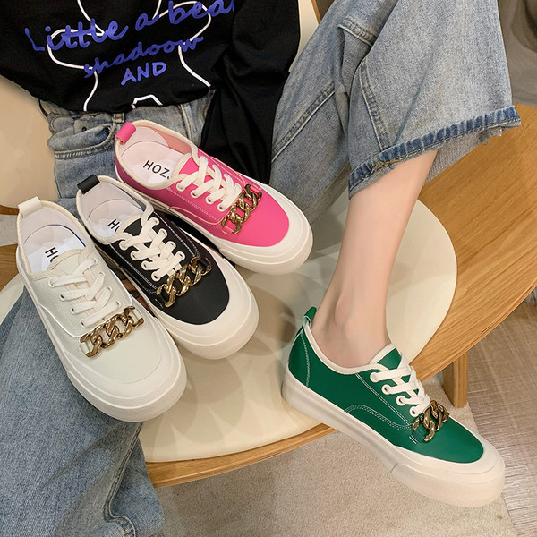 Sieviešu audekla kedas ar metāla ķēdīti