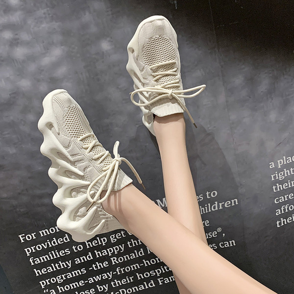 Νέο μοντέλο αναπνεύσιμα αθλητικά γυναικεία παπούτσια Casual  με λαστιχένια σόλα