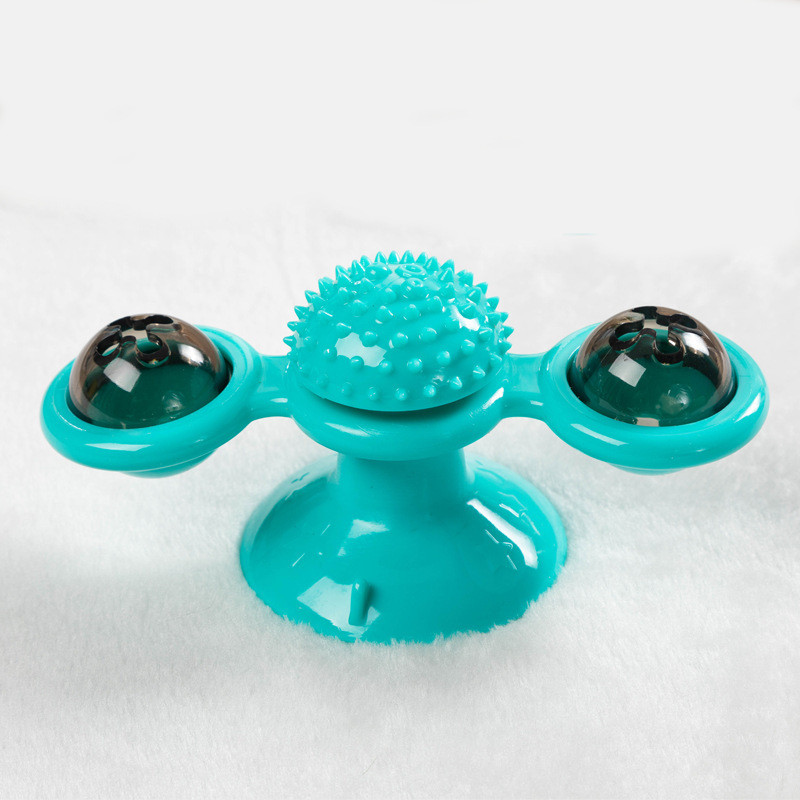 Въртяща се котешка играчка - светеща