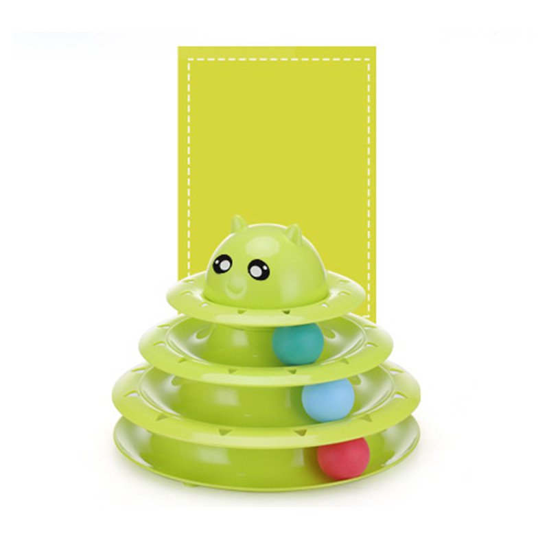 Пластмасова играчка за котка с топка