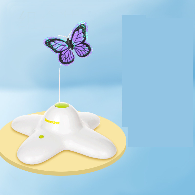 Електрическа котешка играчка - летяща пеперуда