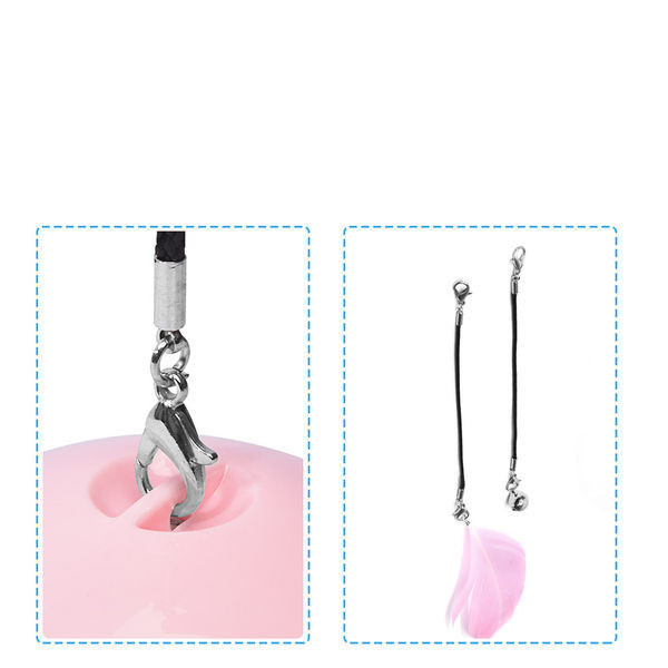 Топка за игра светеща със USB зареждане за котки