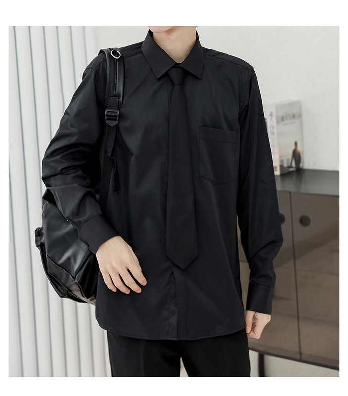 Нов модел мъжка риза с класическа яка - къс или дълъг ръкав