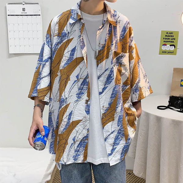 Нов модел мъжка риза с джоб -подходяща за лятото