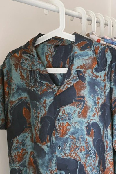 Мъжка риза със свободна кройка - различни десени