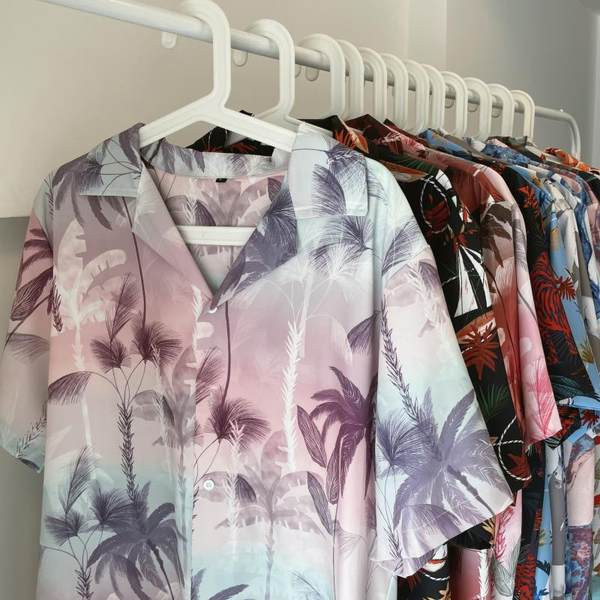 Мъжка риза със свободна кройка - различни десени