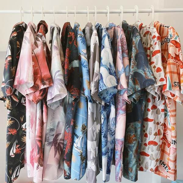 Мъжка риза със свободна кройка - различни десени