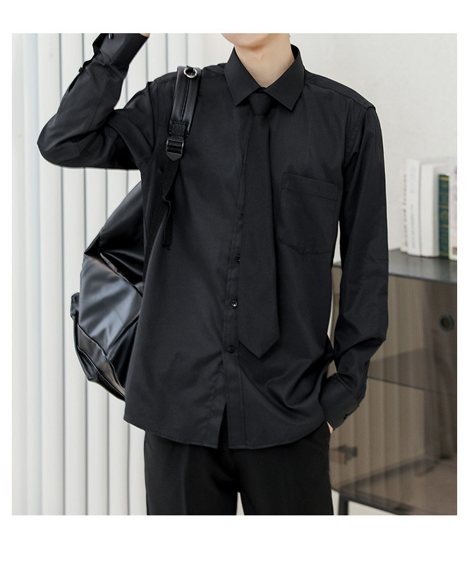 Ежедневна мъжка риза с яка - къс или дълъг ръкав