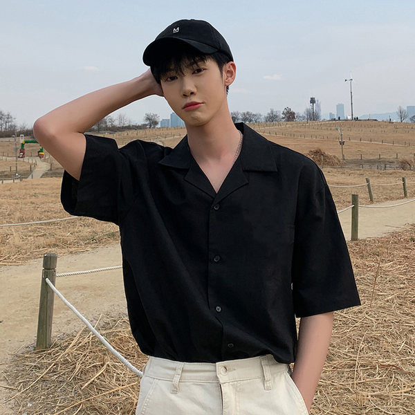 Мъжка ежедневна риза с класическа яка и копчета - различни цветове