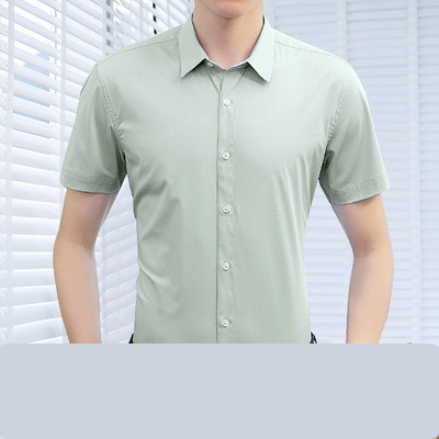 Ежедневна риза с къс ръкав и копчета за мъже 
