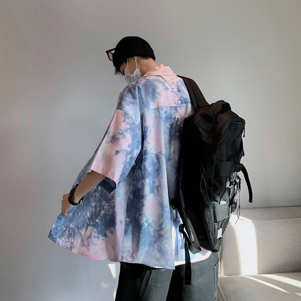 Мъжка цветна риза широк модел в два цвята