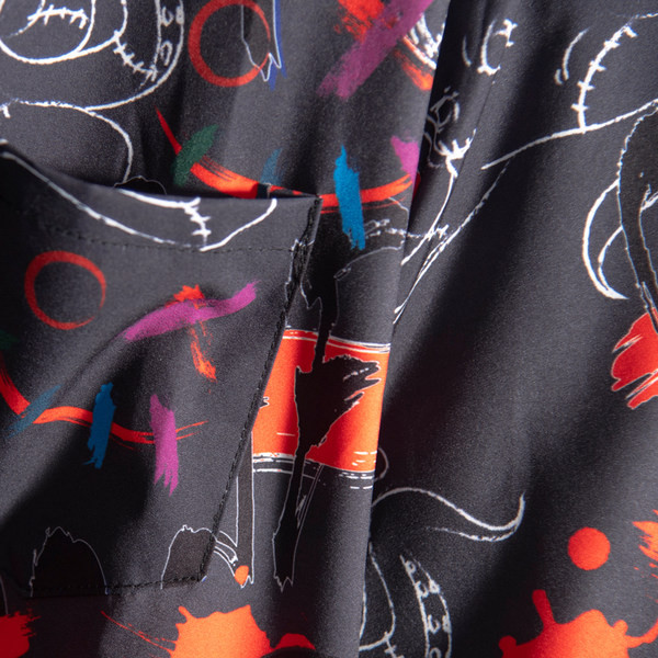 Ежедневна риза широк модел с къс ръкав