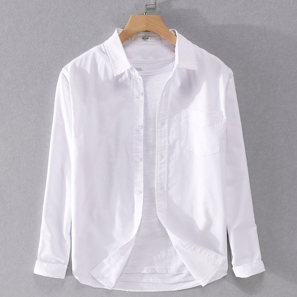 Нов модел мъжка риза в няколко модела с къс и дълъг ръкав и страничен джоб 