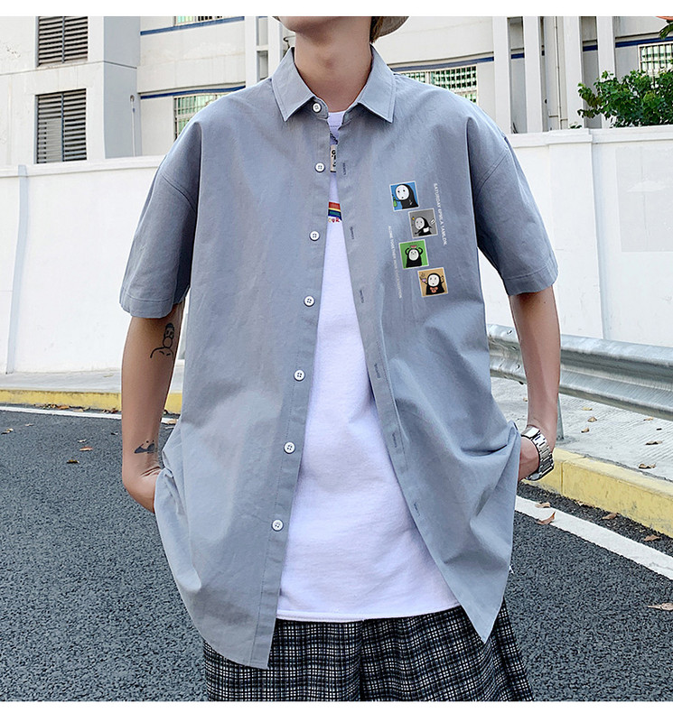 Мъжка риза с къс ръкав - три модела