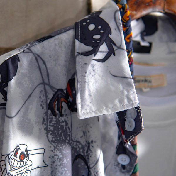 Мъжка ежедневна риза широк модел с копчета