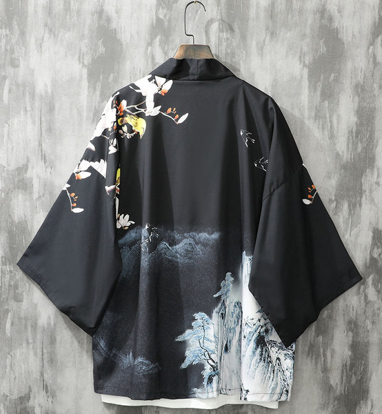 Мъжка широка риза с класическа яка в два цвята