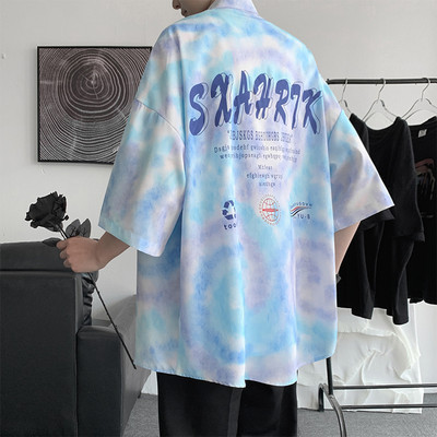 Ежедневна мъжка риза с надпис на гърба 