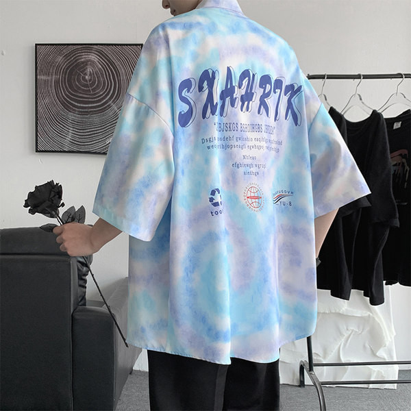 Ежедневна мъжка риза с надпис на гърба 