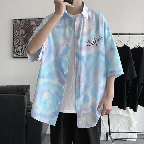 Ежедневна мъжка риза с надпис на гърба 