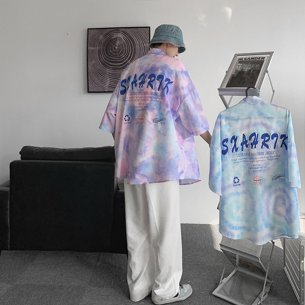 Ежедневна мъжка риза с надпис на гърба 