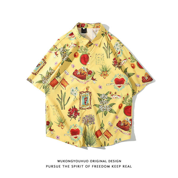 Мъжка риза  с шарка и класическа яка