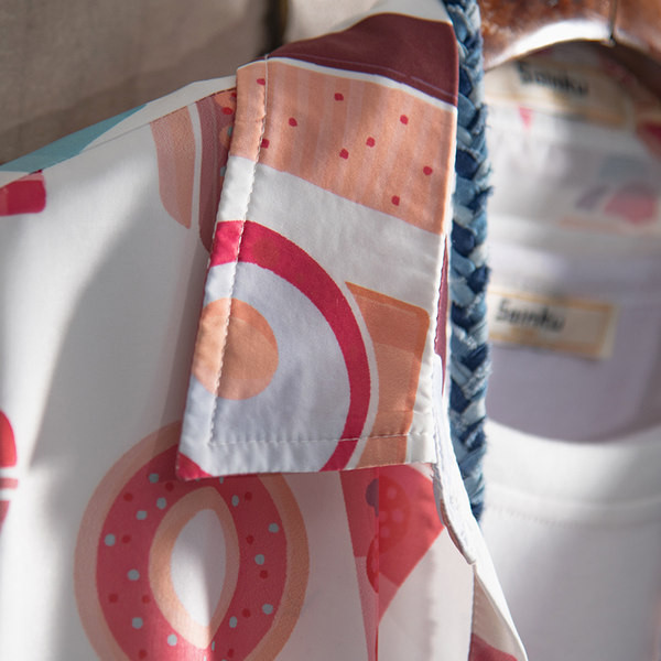 Мъжка лятна риза с къс ръкав и копчета