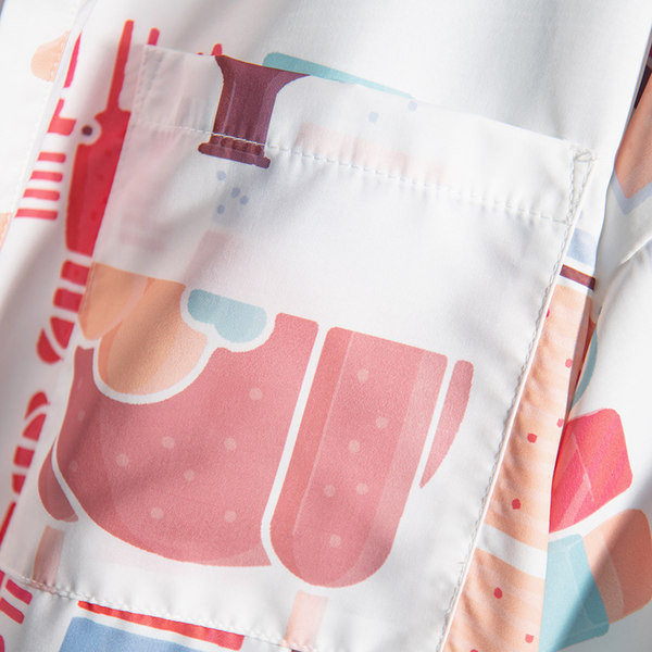 Мъжка лятна риза с къс ръкав и копчета