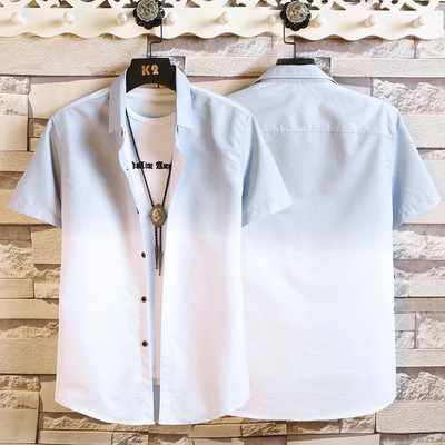 Нов модел лятна мъжка риза с къс ръкав - три цвята