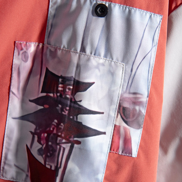 Ежедневна риза с класическа яка и джоб 