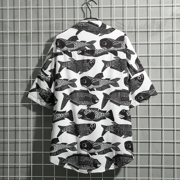 Мъжка ежедневна риза с копчета и джоб 