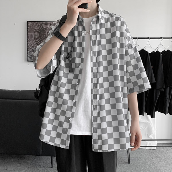 Ежедневна риза с 3/4 ръкав  за мъже 