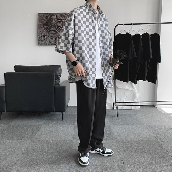 Ежедневна риза с 3/4 ръкав  за мъже 