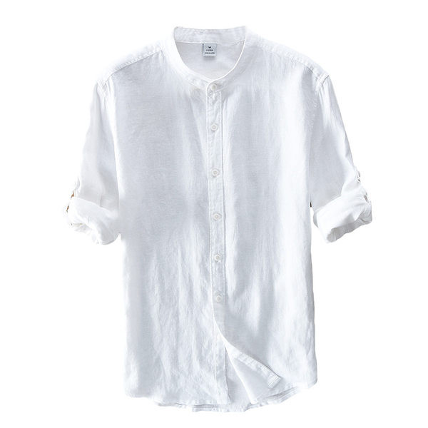 Нов модел мъжка риза с подвиващи се ръкави с копчета 