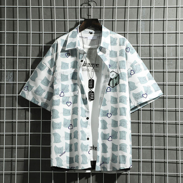 Модерна мъжка риза с класическа яка и копчета в три цвята