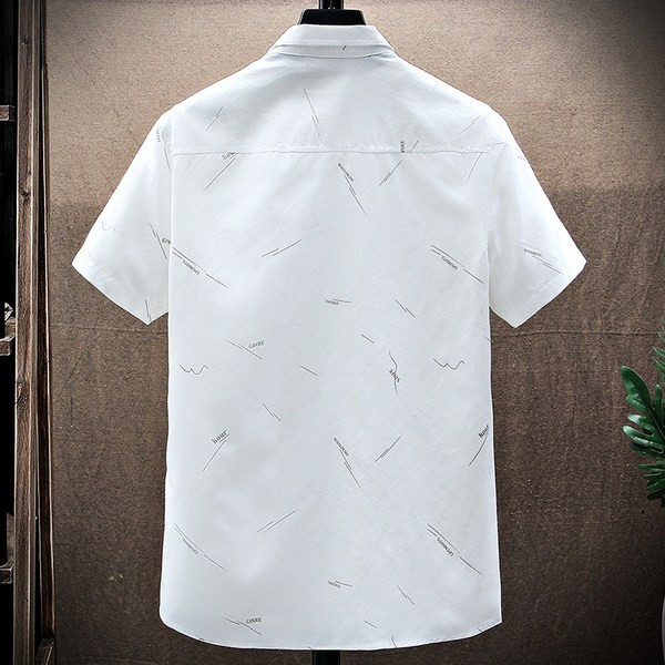 Ежедневна мъжка риза с яка и къс ръкав -няколко цвята