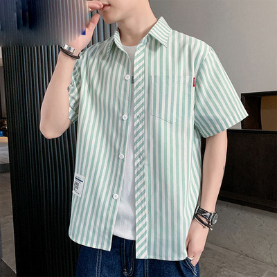 Ежедневна риза с джоб и къс ръкав -няколко цвята