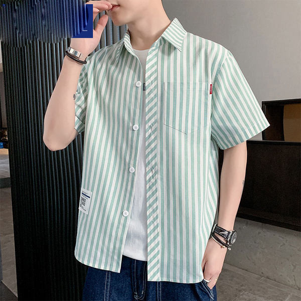 Ежедневна риза с джоб и къс ръкав -няколко цвята