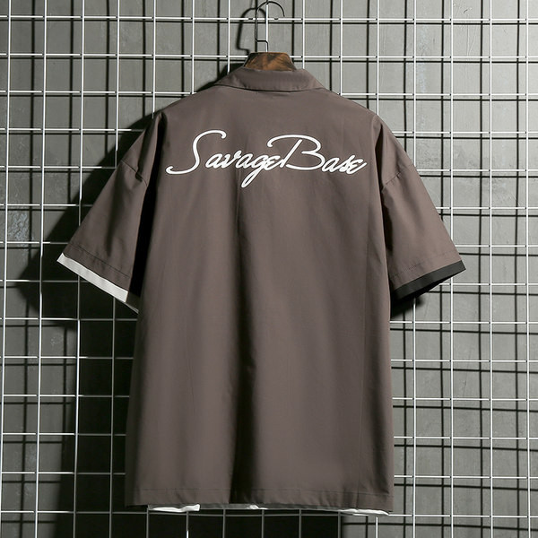 Мъжка модерна риза с класическа яка и копчета 