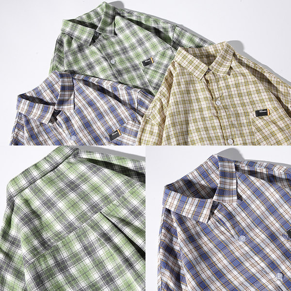 Мъжка ежедневна риза с 3/4 ръкав и емблема 