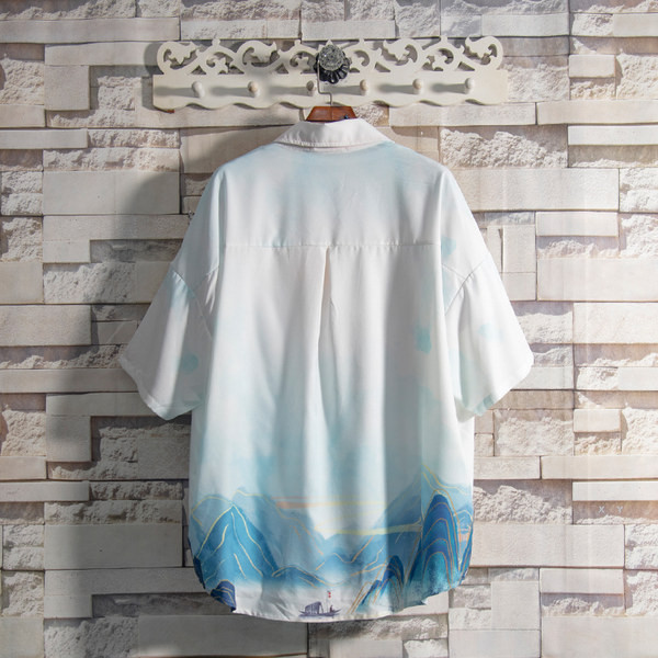 Нов модел мъжка риза с класическа яка и апликация