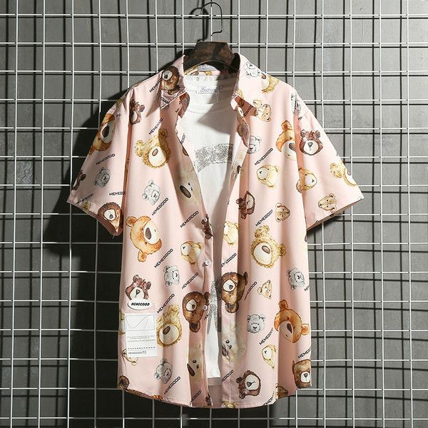 Мъжка модерна риза с копчета в няколко цвята